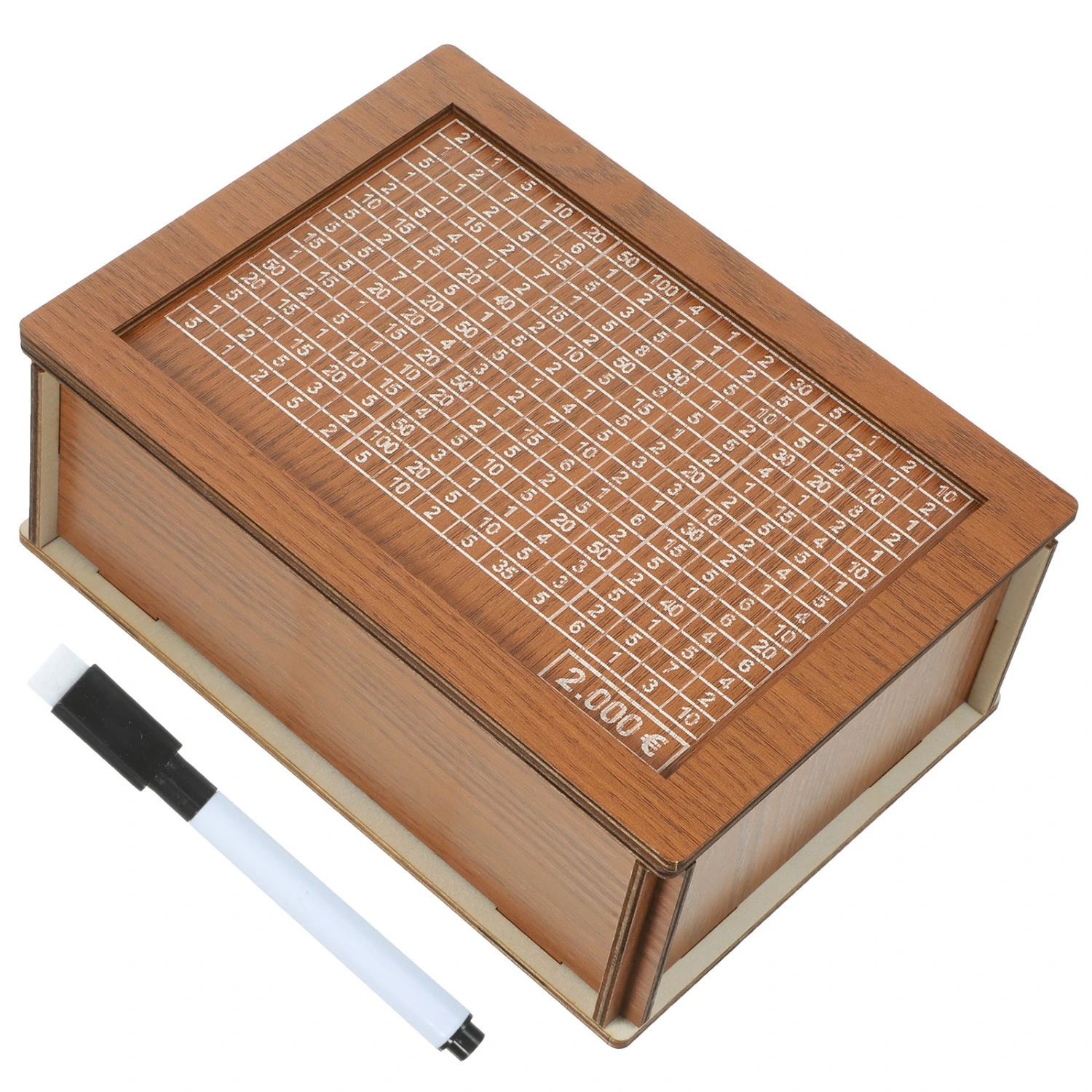 Wooden Money Box Piggy Bank Natural Wood Coin Container Reusable Desktop Piggy Bank