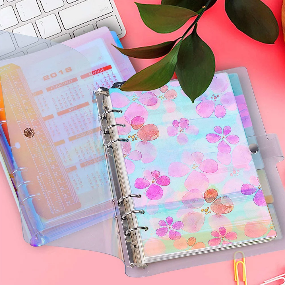 12Pcs Tab Dividers A5 Binder Index Dividers Floral Pattern Binder Index Page Index Tab Binder Dividers