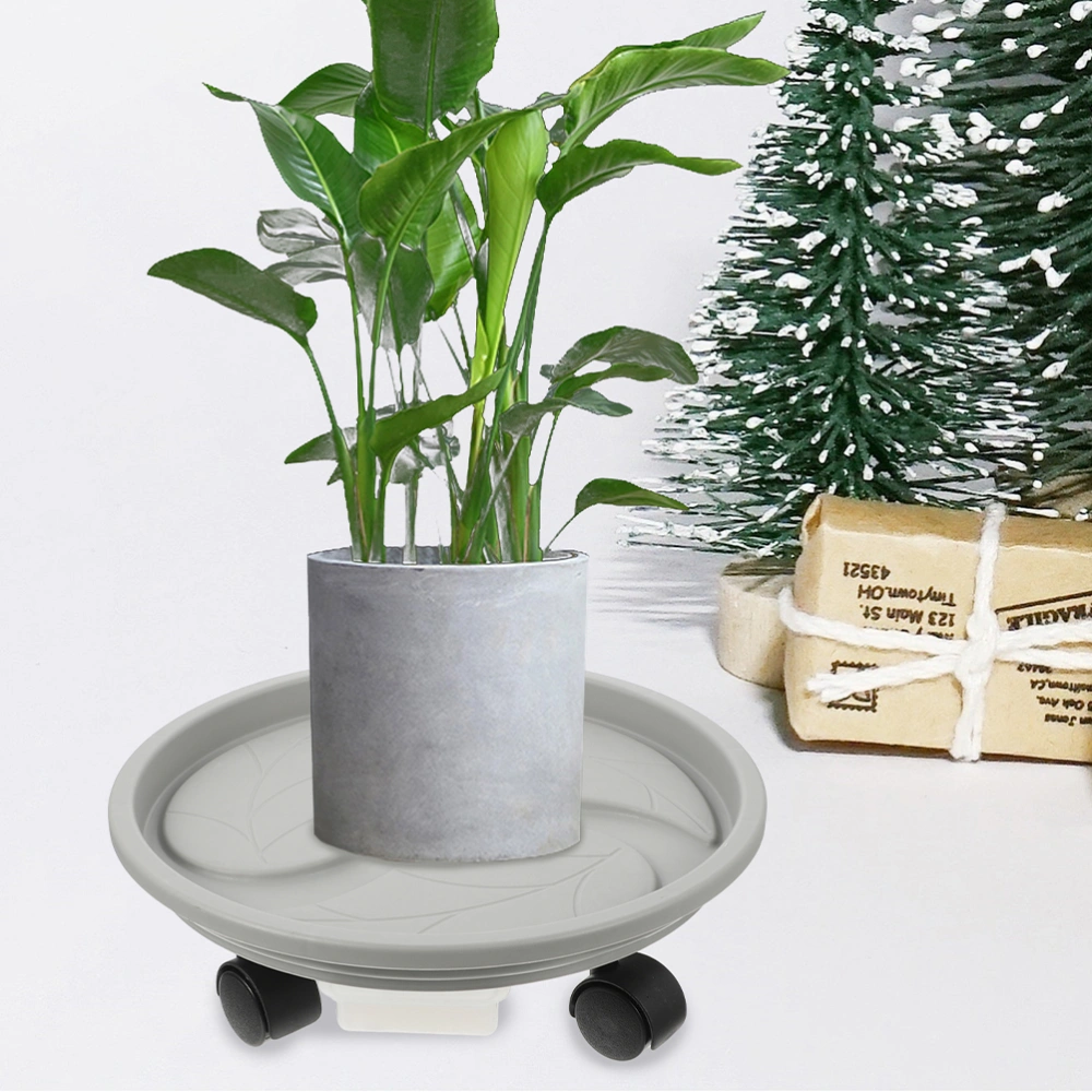 Plant Tray Plant Holder with Wheels Rolling Plant Tray with Water Container for Plant Pot