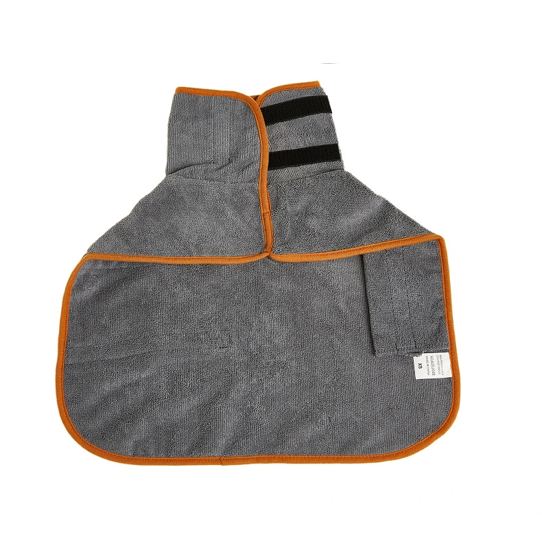 Pet Bathrobe Dog Drying Towel Washable Dog Bath Coat Breathable Dog Robe Pet Robe
