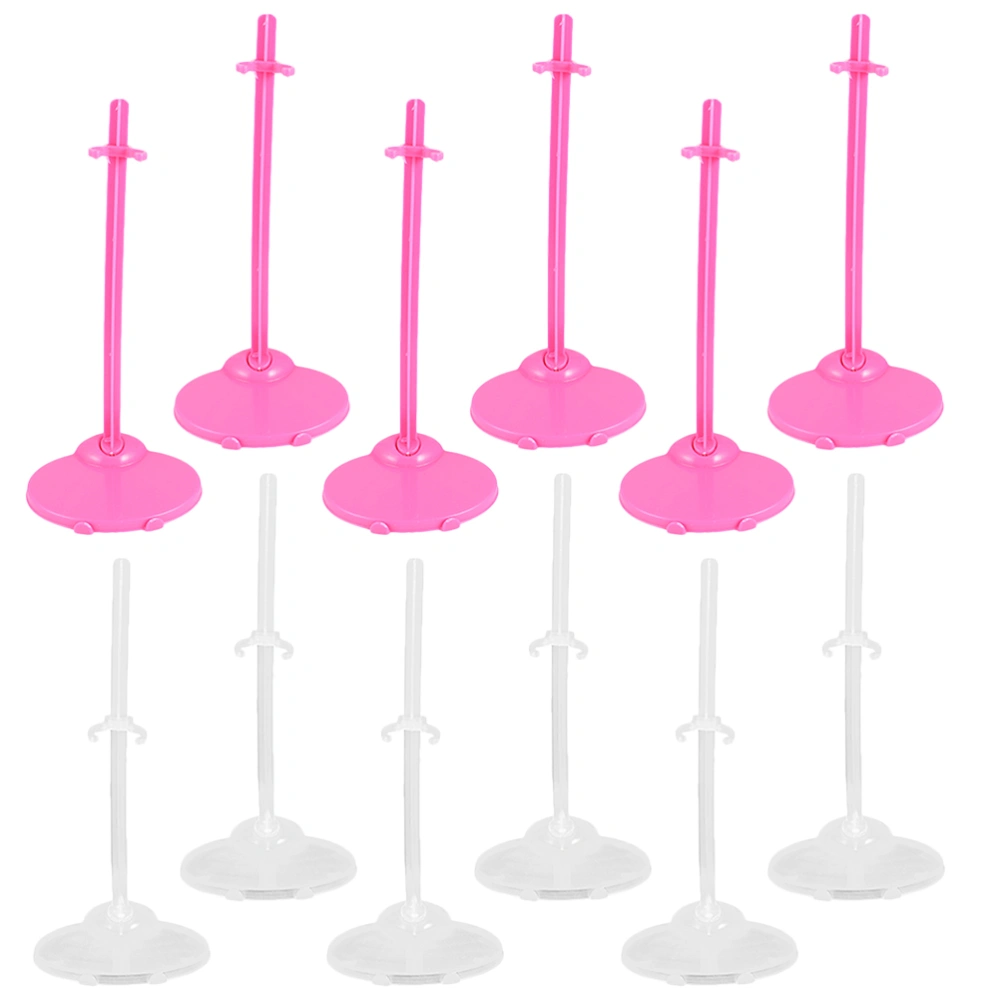 12pcs Doll Stand Holder Desktop Doll Toy Fixing Clip Stable Doll Display Stand Doll Accessory