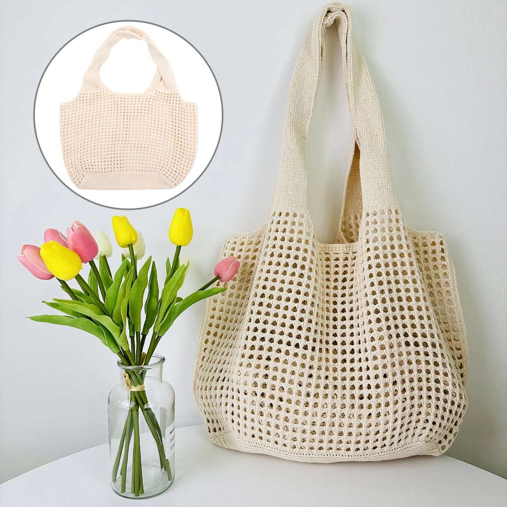 Crochet Tote Bag Summer Beach Handbag Women Shoulder Bag Fashionable Tote Bag