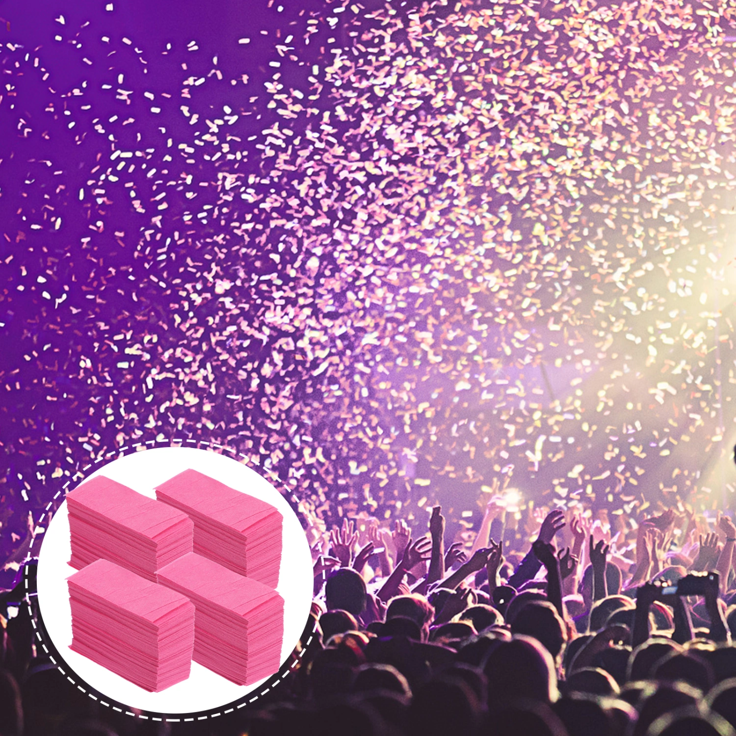 1 Pack of Flame-Retardant Confetti Paper Night Club Release Hand Throwing Confetti Atmosphere Props