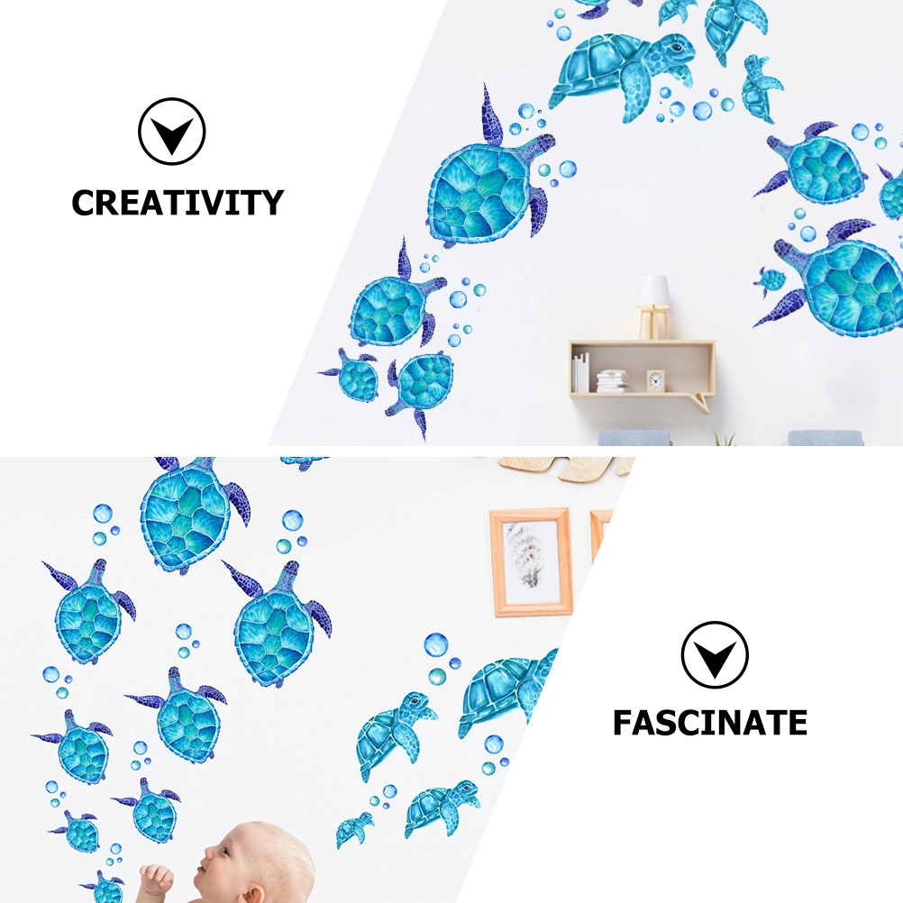 1 Set Sea Turtle Wall Decor Sea Turtle Stickers Beach Ocean Decor Wall Sticker