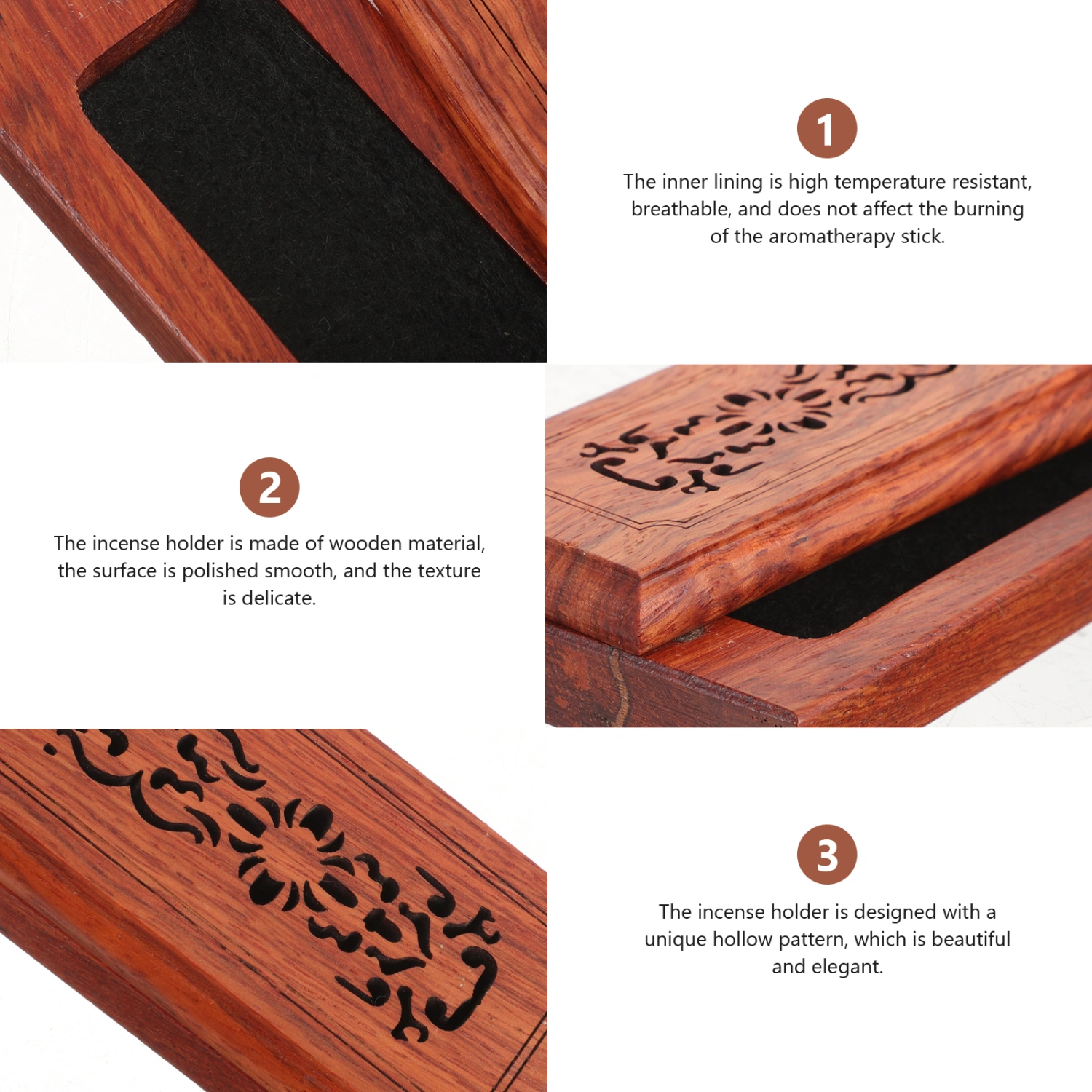 Incense Holder Grace Incense Burner Wood Upgraded Incense Stick Holder Incense Box
