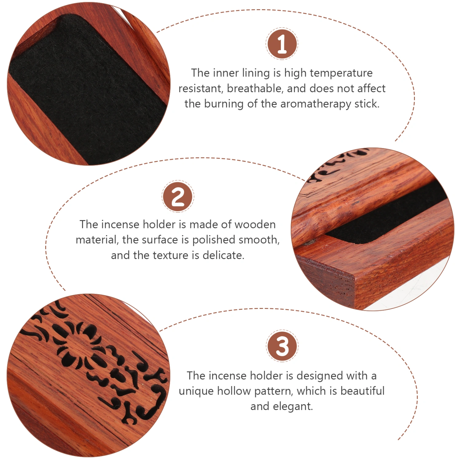 Incense Holder Grace Incense Burner Wood Upgraded Incense Stick Holder Incense Box