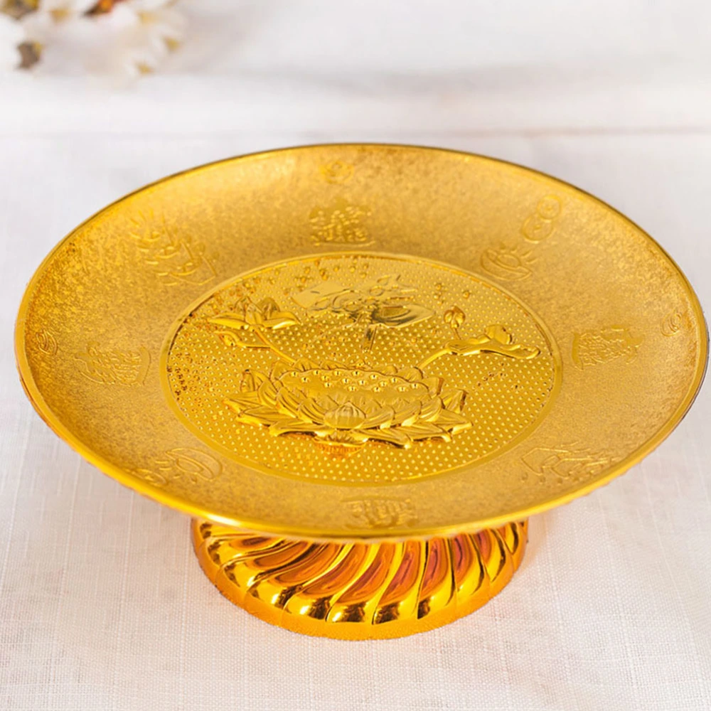 Buddhist Offering Plate Fruit Storage Tray Food Dessert Snack Blessing Fruit Tray