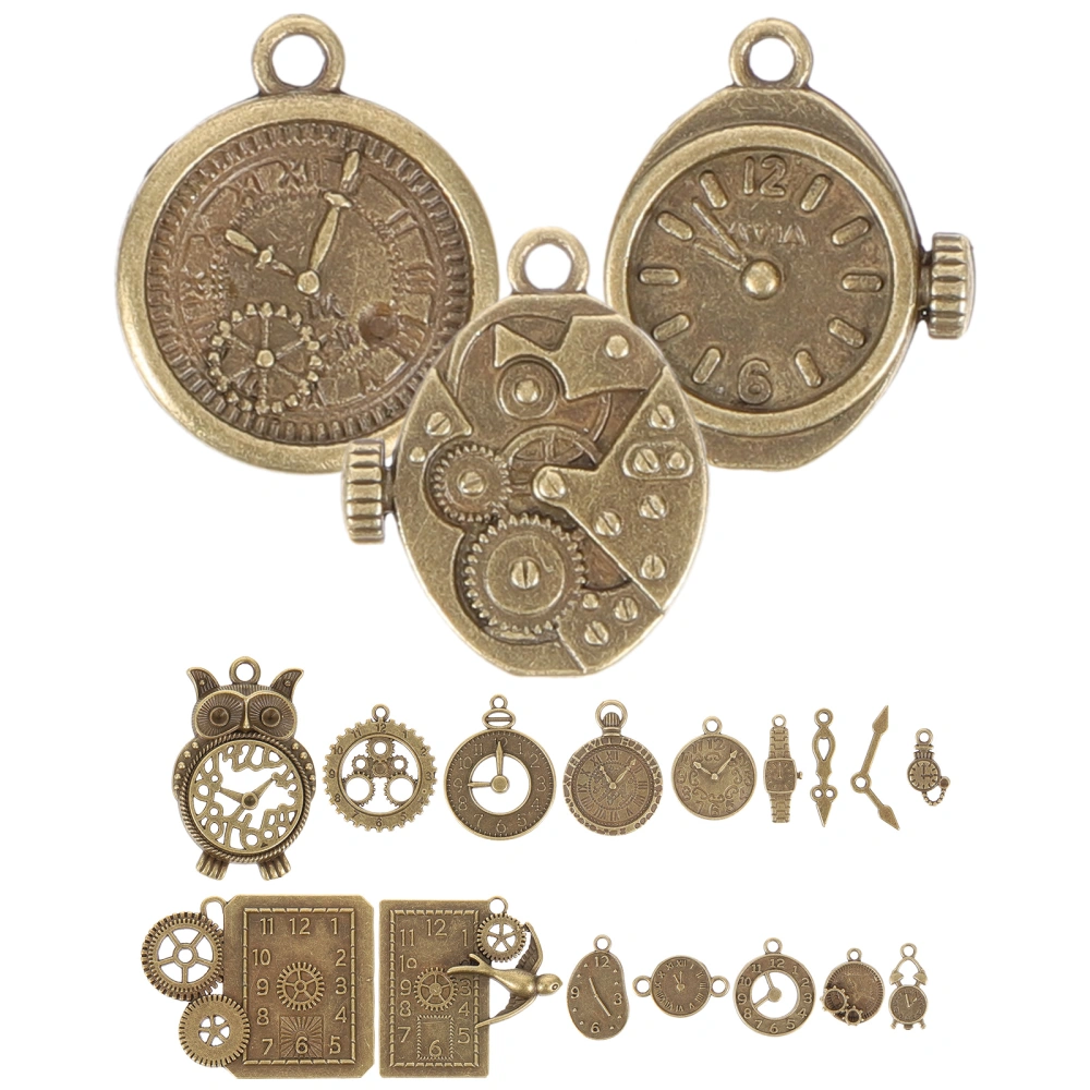 1 Bag of Decorative Clock Jewelry Charms Watch Charms Vintage Jewelry Charms