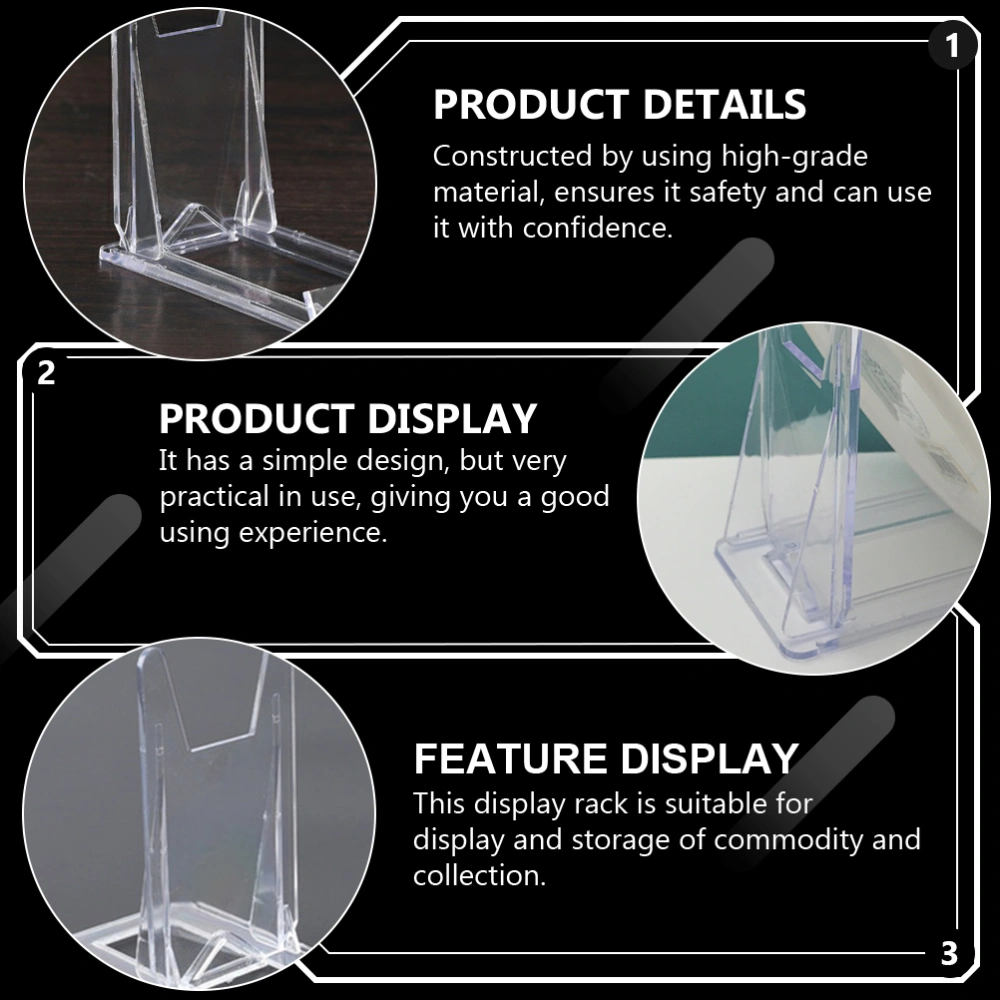 12Pcs Display Stands for Plate Plastic Plate Stands Photo Frame Holder Easel Plate Holder Display Stand