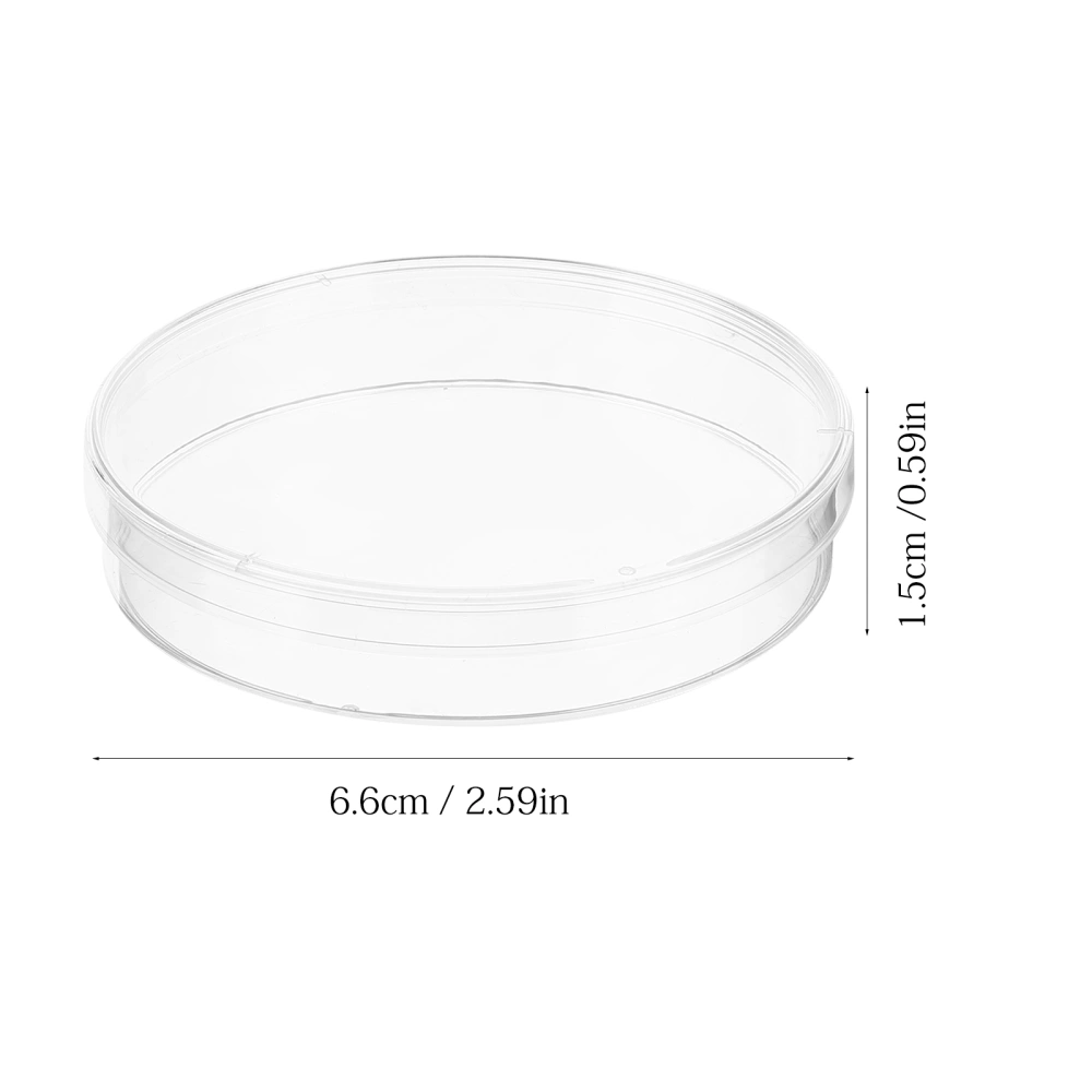 10pcs Plastic Petri Dish with Lid Tissue Culture Plate Science Experiment Supplies