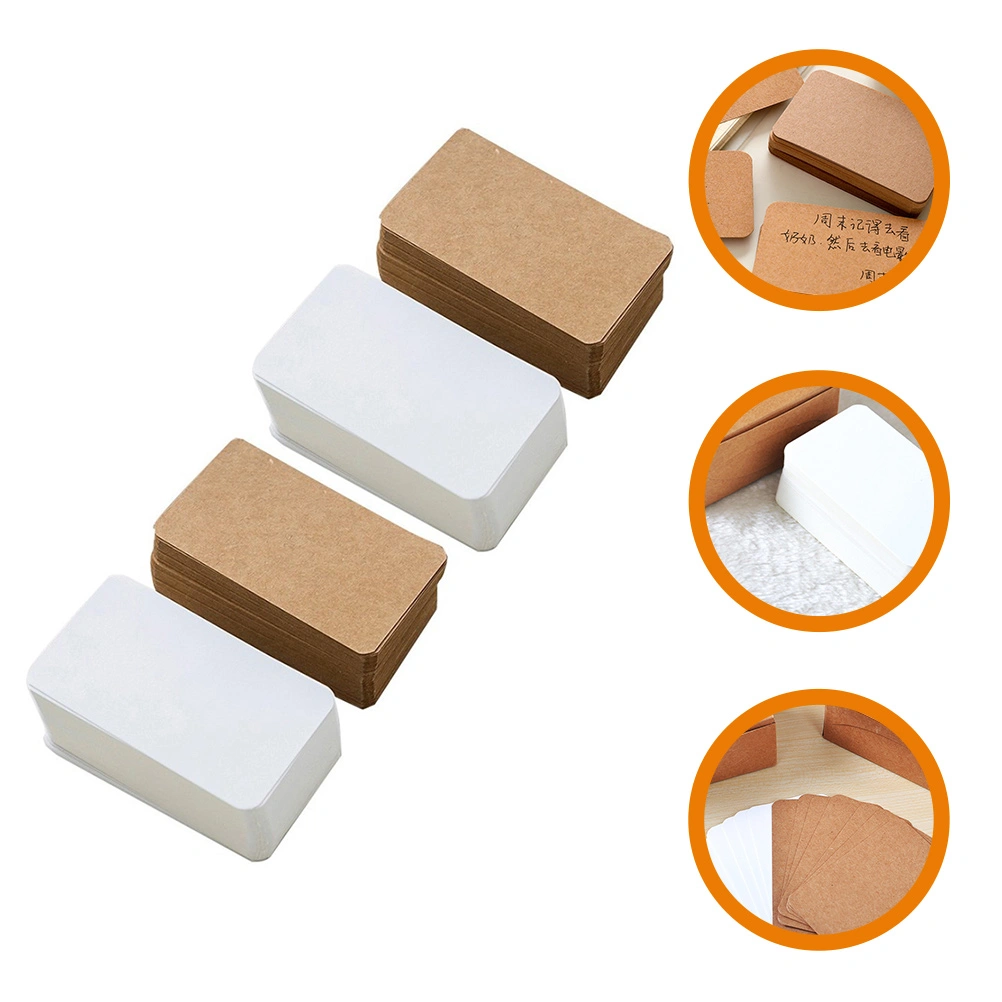4 Packs Blank Index Cards Blank Business Cards Mini Message Index Card Blank Cards