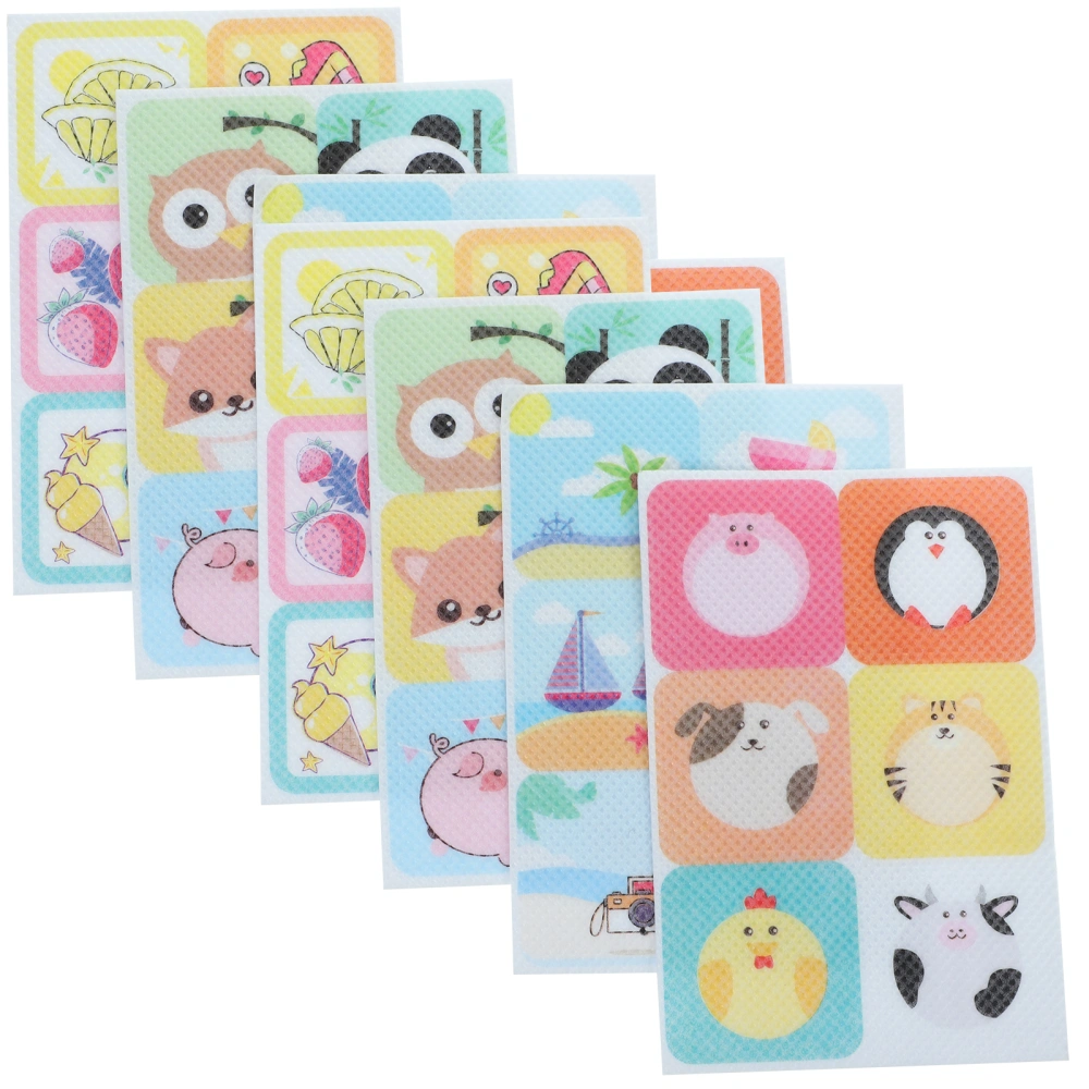 180Pcs Cartoon Mosquito Repellent Patches Outdoor Mosquito Stickers for Children