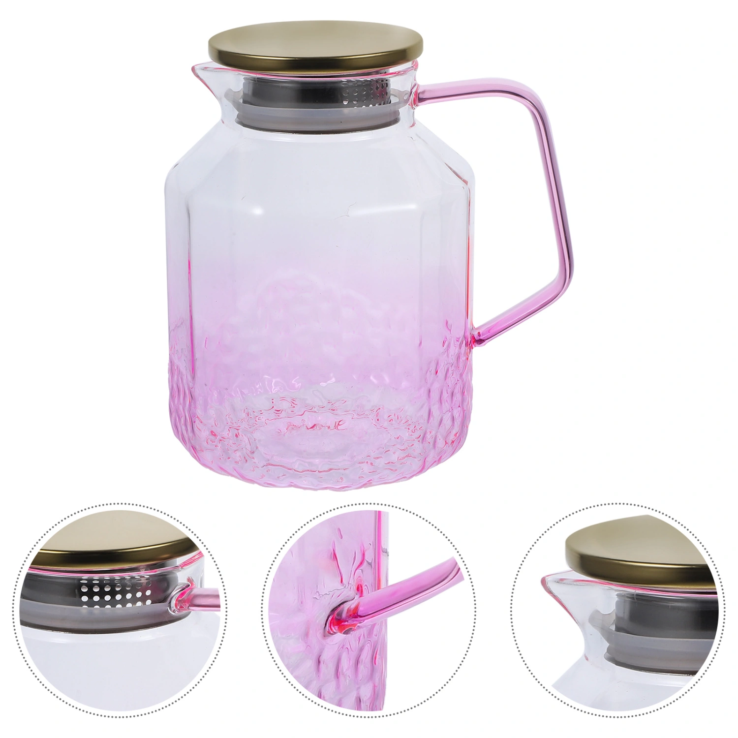 Household Glass Pitcher Hot Water Pitcher Large Capacity Beverage Kettle Water Glass Pitcher