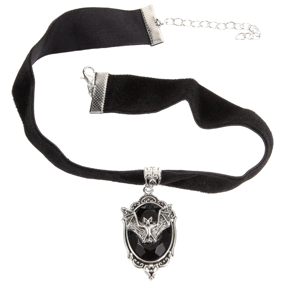 Men Punk Necklace Vintage Necklace Bat Pendant Necklace Gothic Necklace