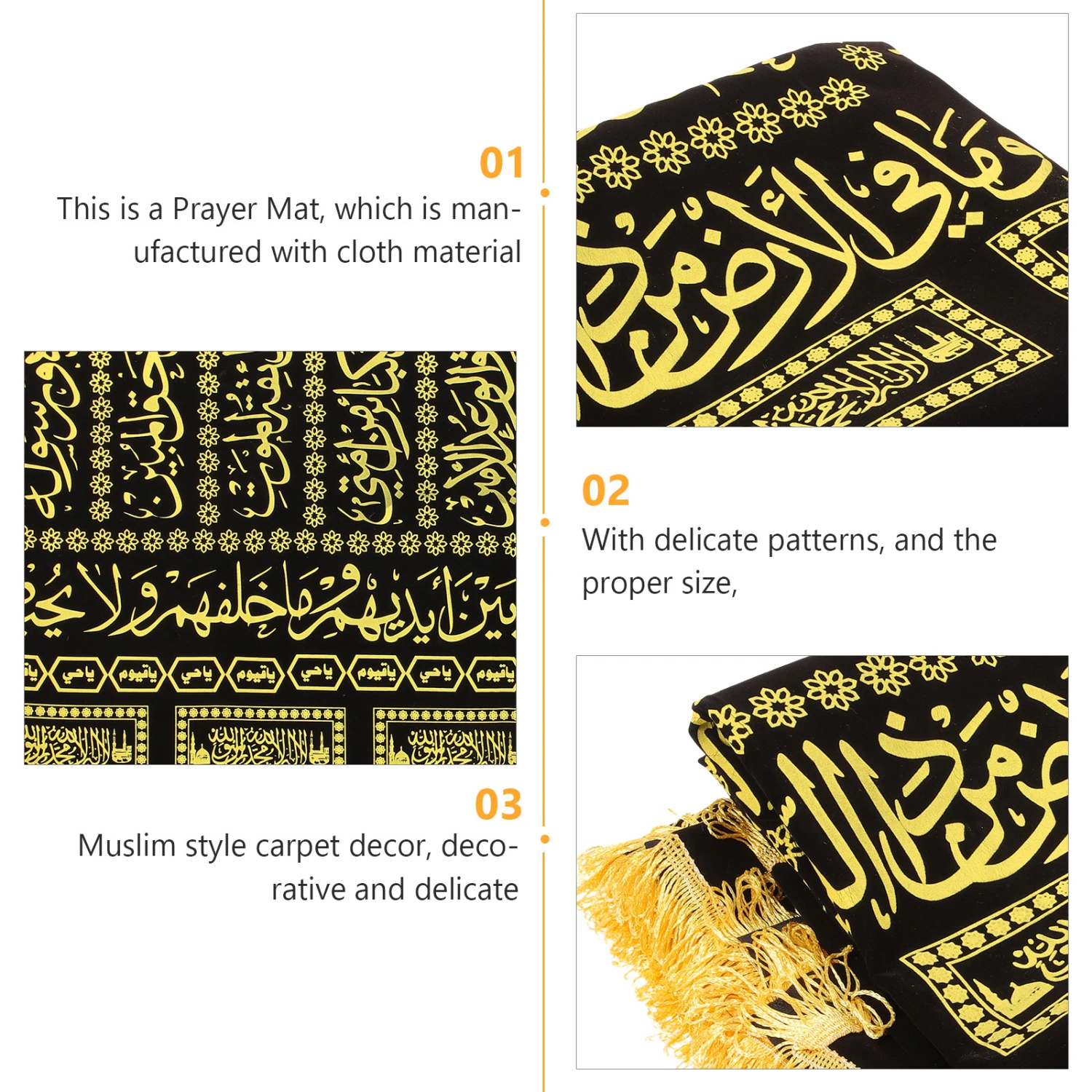 Muslim Prayer Rug Muslim Funeral Carpet Prayer Carpet Portable Prayer Mat Muslim Funeral Supply