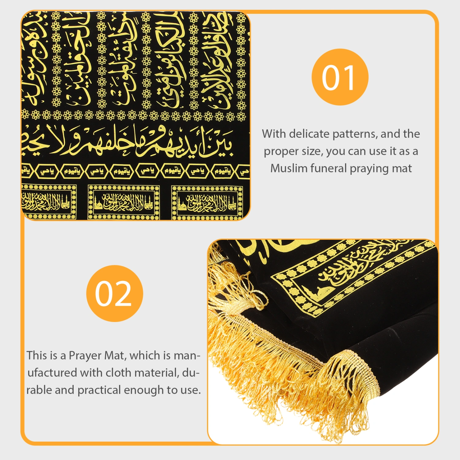 Muslim Prayer Rug Muslim Funeral Carpet Prayer Carpet Portable Prayer Mat Muslim Funeral Supply