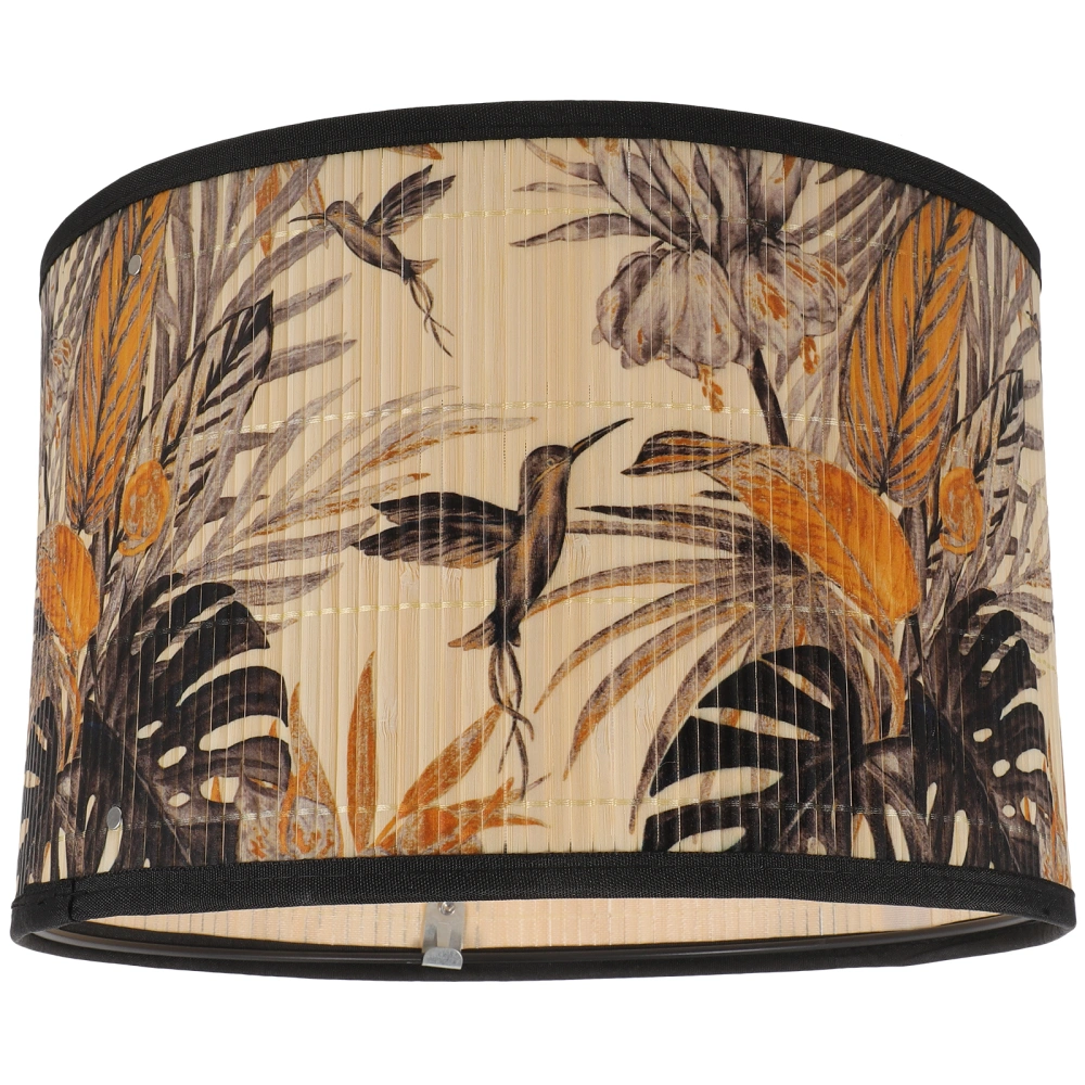 Printed Bamboo Lamp Shade Hanging Lamp Shade Cover Home Decorative Lampshade Ceiling Lamp Cover