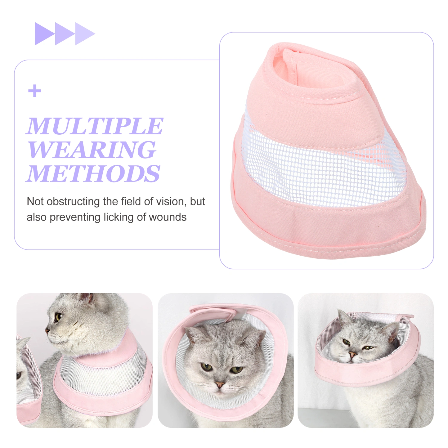 Surgery Recovery Kitten Collar Cat Anti-licking Cone Collar Cat Recovery Collar Kitten Collar