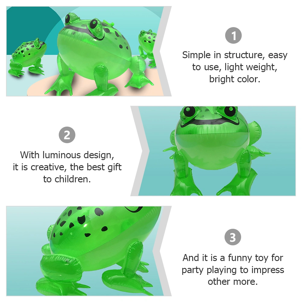 10pcs Inflatable frog Inflatable Frogs Toy Inflatable Animals Plaything Party Toys