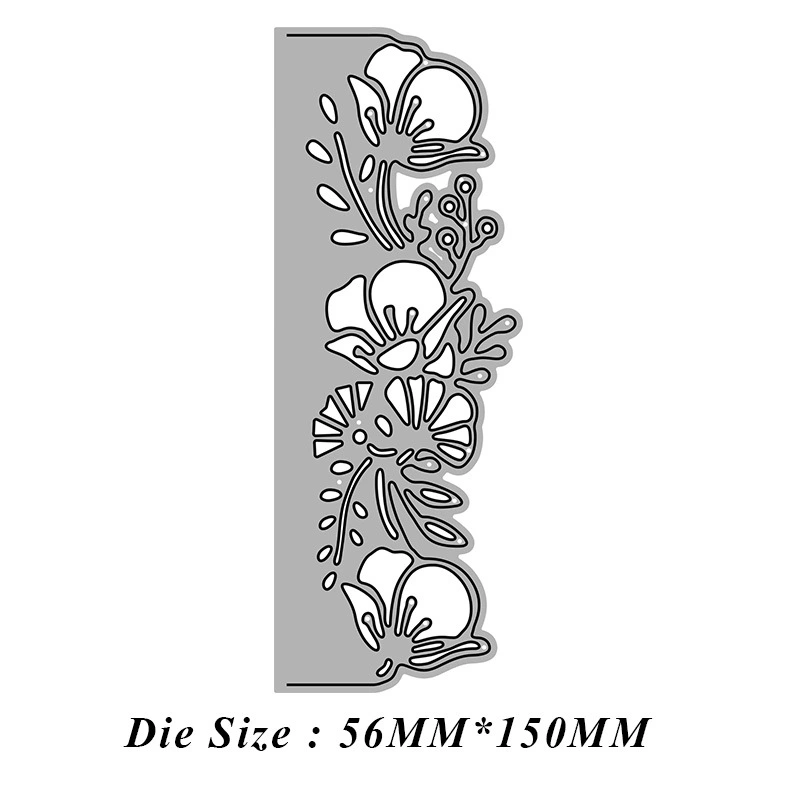 4pcs Elegant Flower Die Metal Scrapbooking Cutting Die Carbon Steel Stencil Making Die