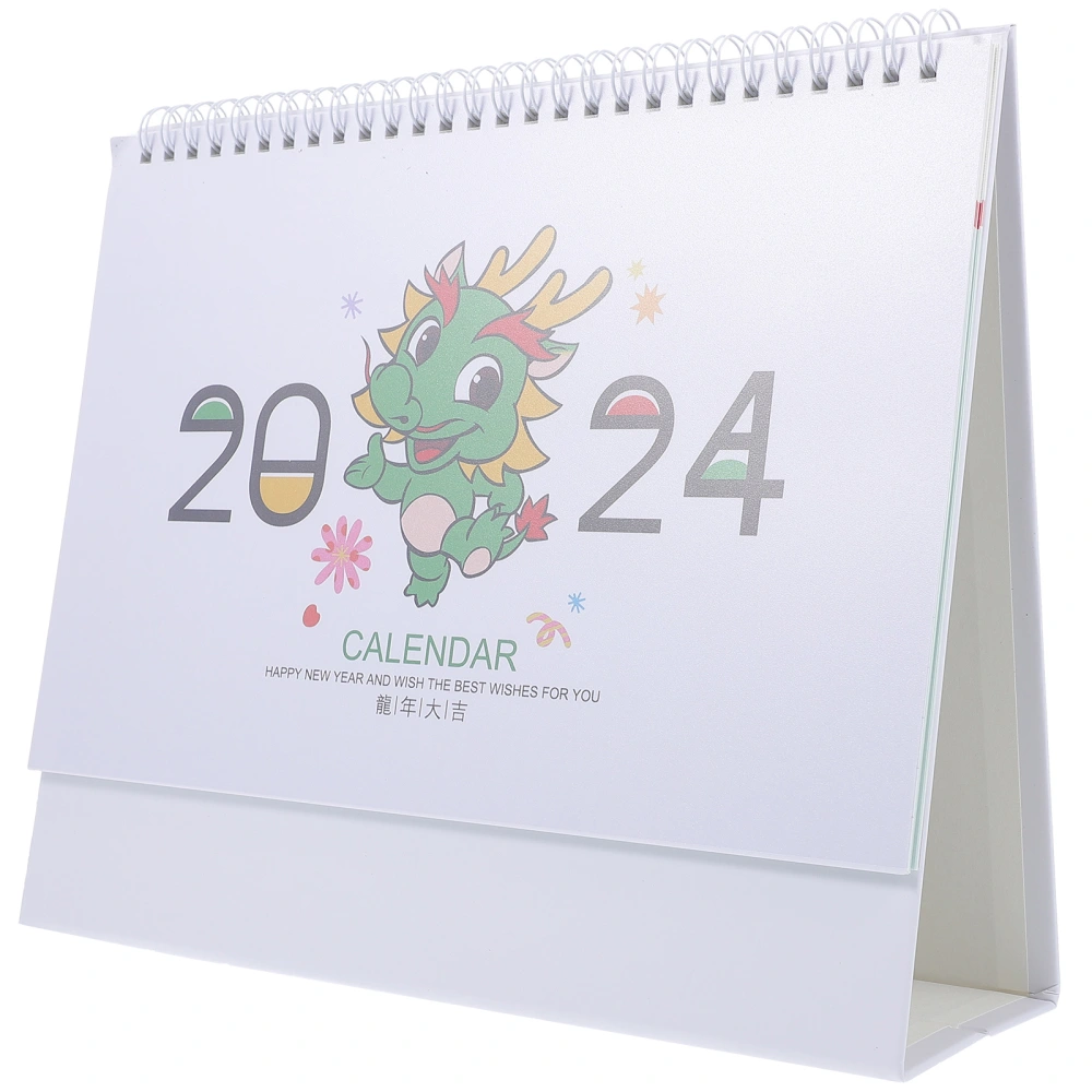 Desk Calendar 2024 Desk Calendar Ornament Stand Up Flip Calendar Decor Desktop Calendar