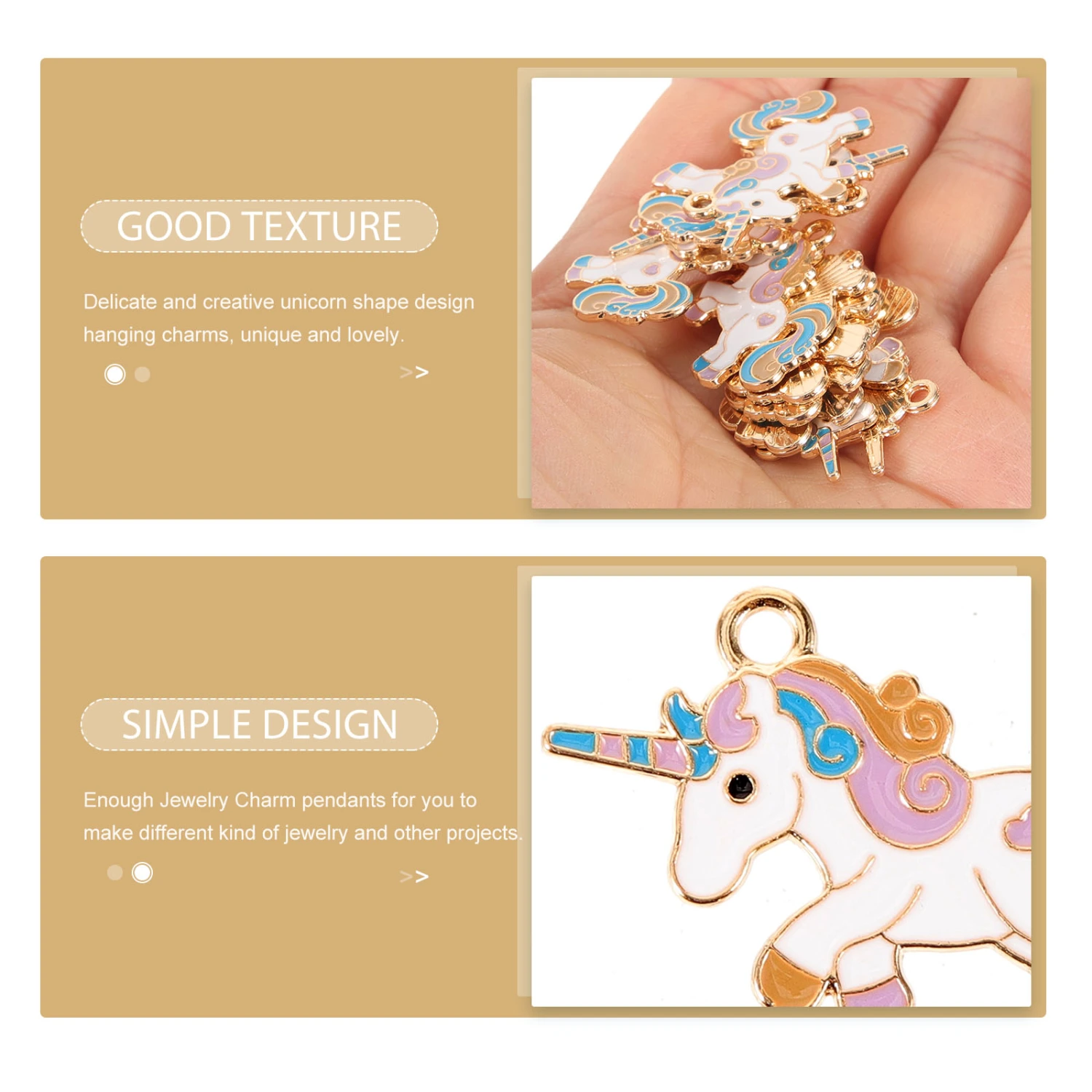 10pcs Jewelry Charms Unicorn Charms DIY Jewelry Making Accessories Metal Keychain Charms