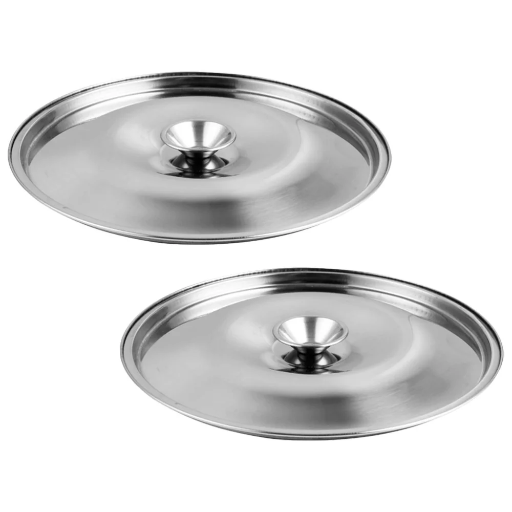 2Pcs Jar Lid Stainless Steel Oil Jar Cover Replacement Oil Pot Lid Kitchen Seasoning Jar Lid Metal Lid