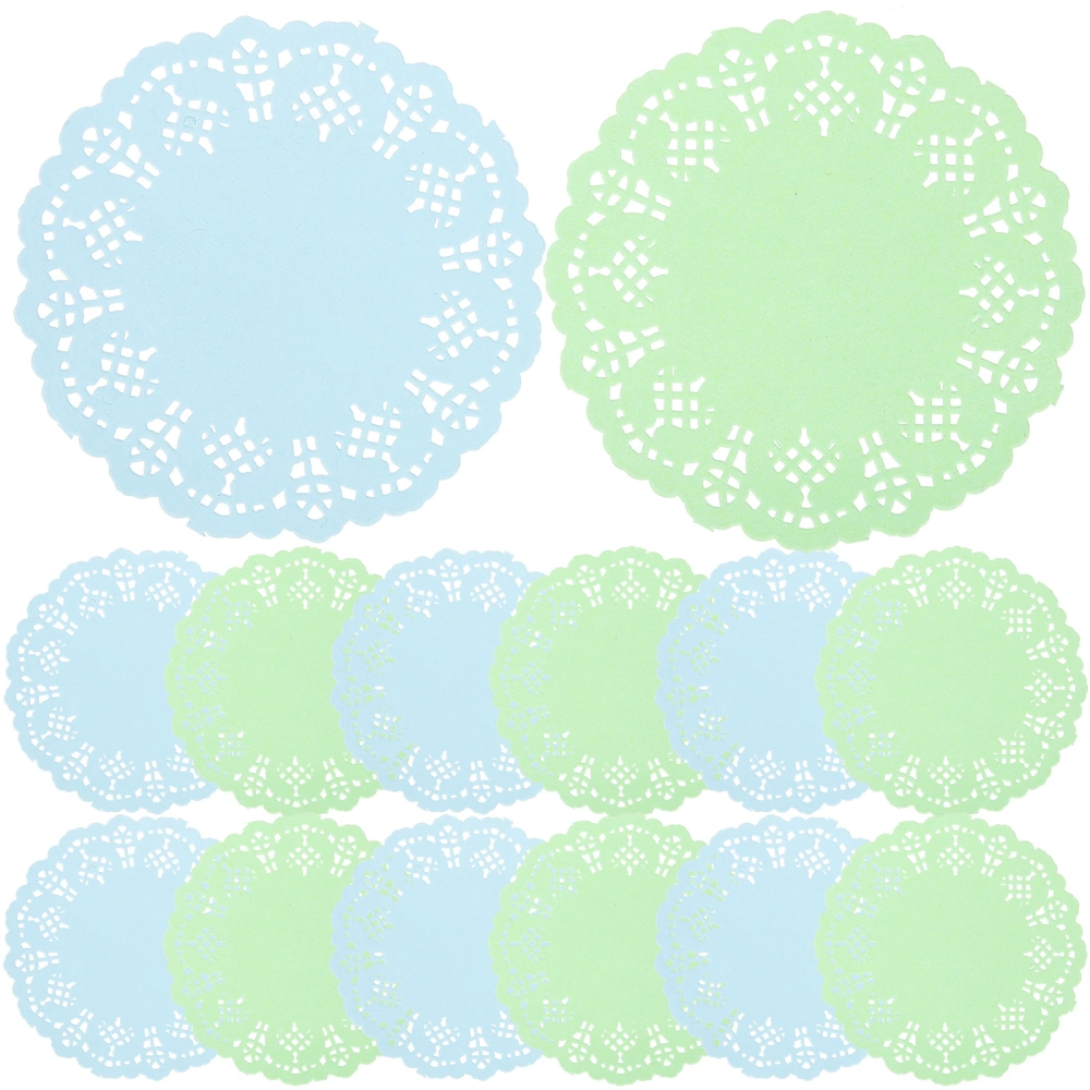 2 Bags of Colored Paper Placemat Dining Table Decorative Paper Doilies Lace Design Delicate Paper Coaster