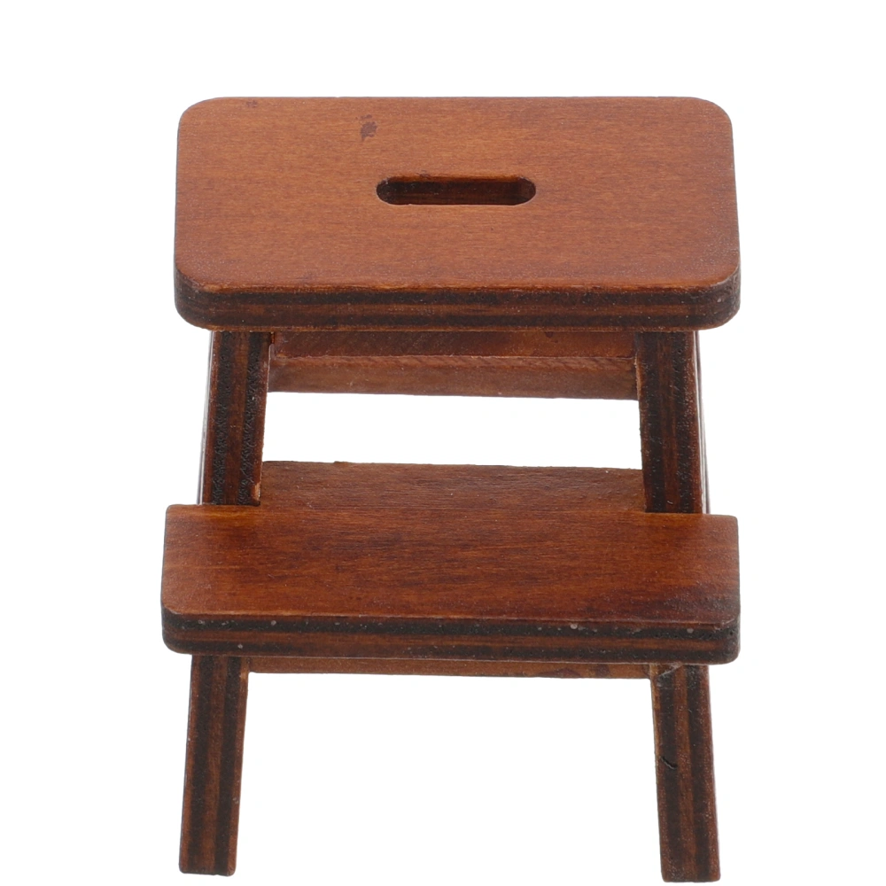 Mini House Furniture Double Layer Stool Miniature Stool Mini Furniture Miniature Furniture Ornament