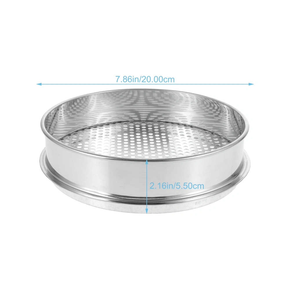 Stainless Steel Round Soil Grading Sieve Mesh Soil Grading Sieve Metal Sieve for Home