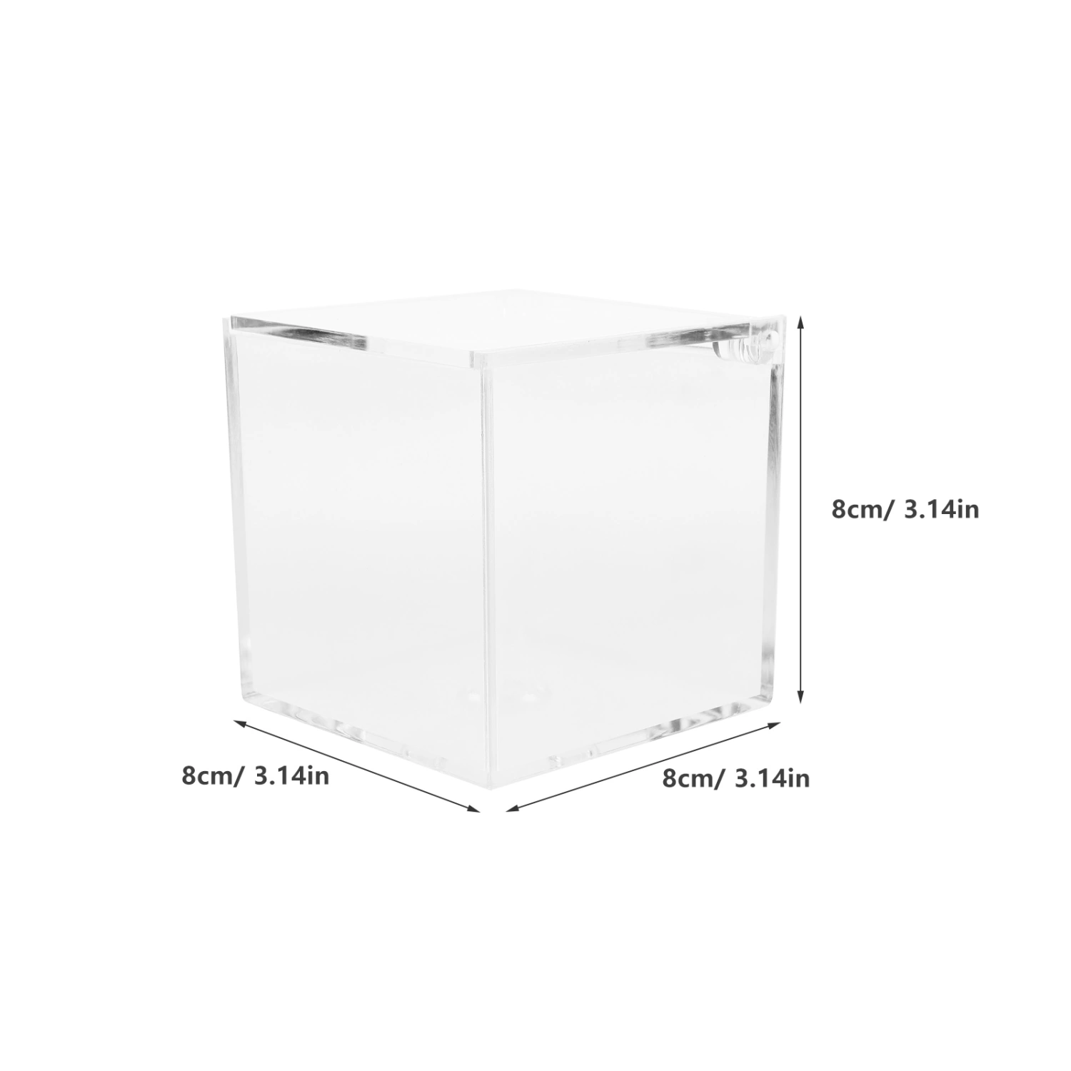 2pcs Clear Acrylic Box Organizers Action Figures Display Box Countertop Acrylic Display Case