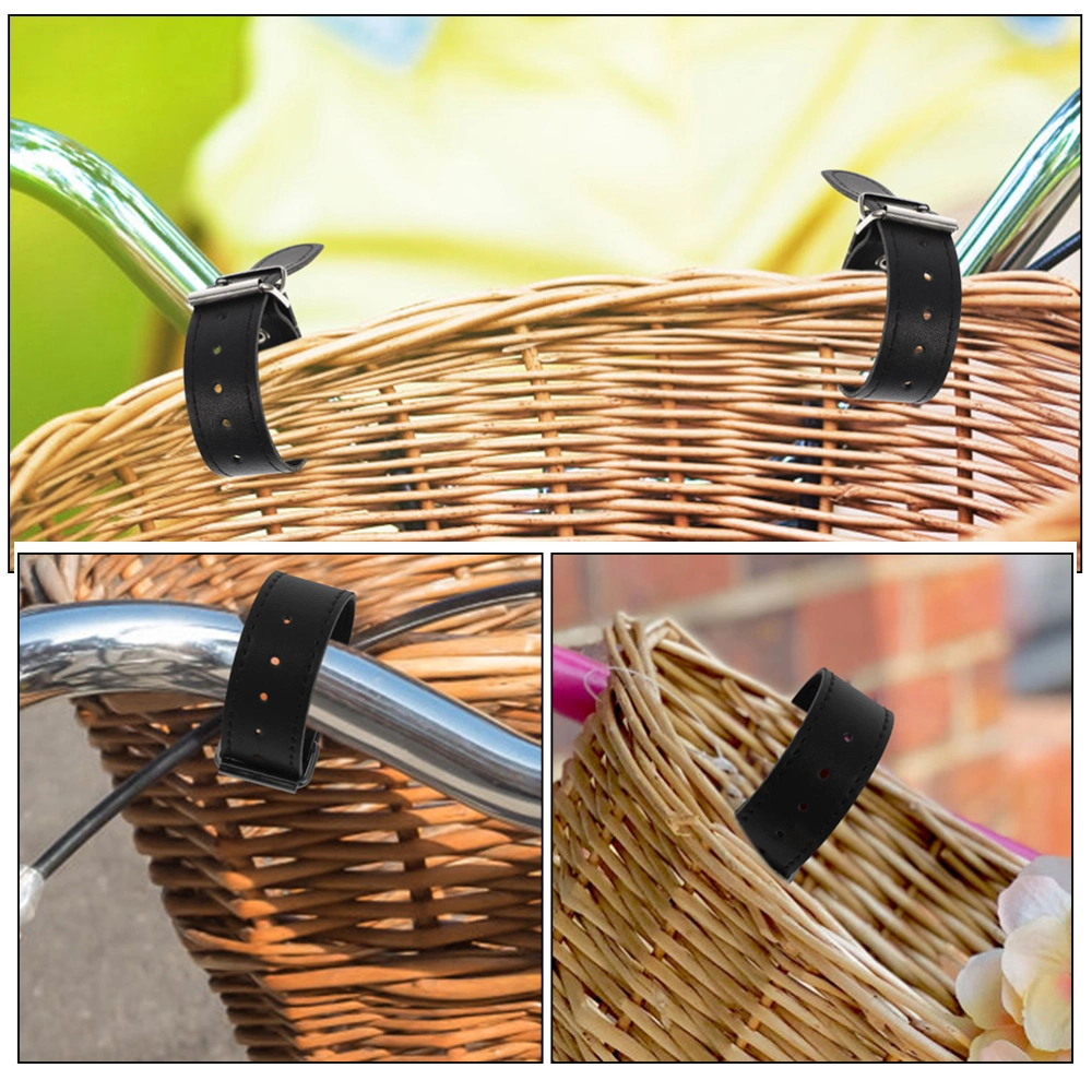 2 Pairs Bike Basket Strap Bike Front Basket Belt Adjustable Bike Basket Strap Bike Supplies