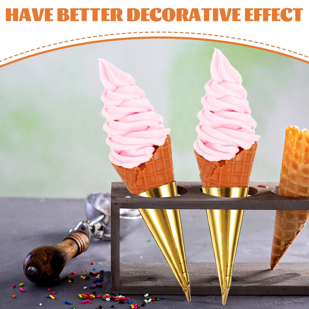 Artificial Ice Cream Cone Fake Ice Cream Model Simulation Dessert Faux Ice Cream Cone Display Model