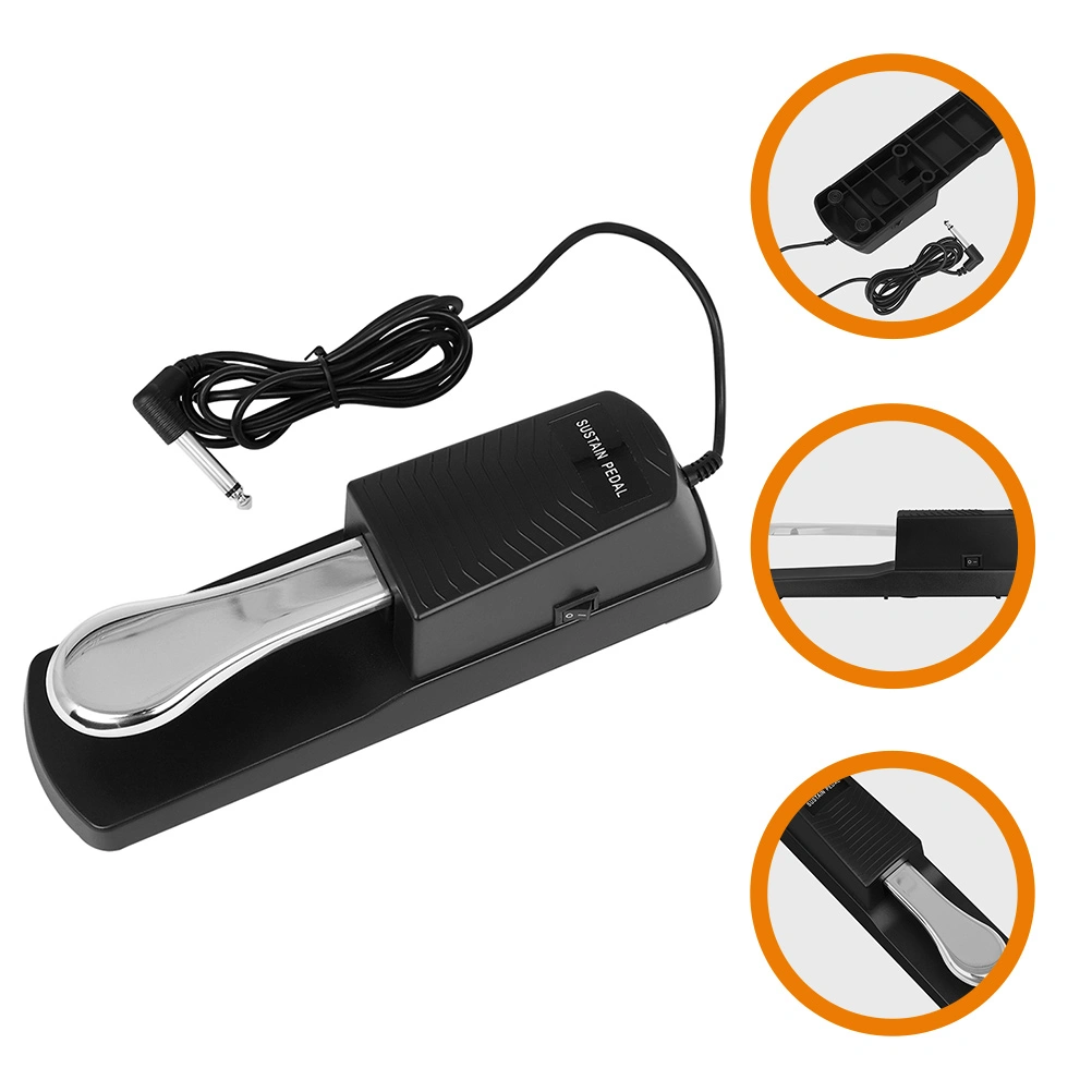 Piano Continuation Pedal Electronic Keyboard Pedal Sustain Pedal for Keyboard
