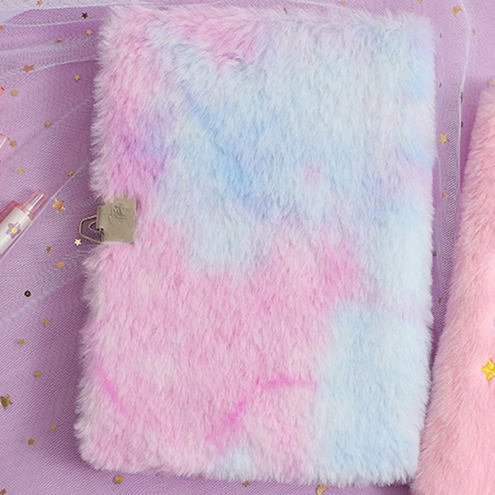Lockable Diary Plush Cover Notebook Decorative Notebook Lockable Notebook for Student