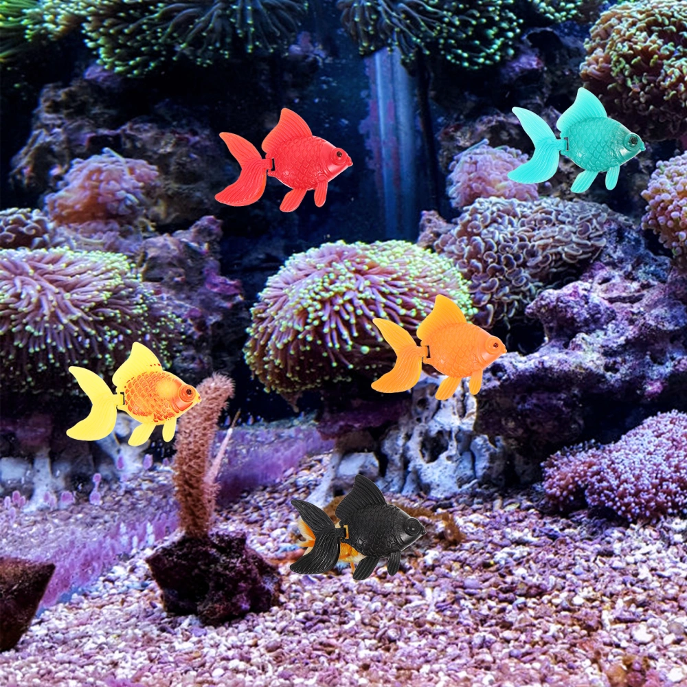 20Pcs Artificial Fishes Plastic Fake Goldfish Simulation Fish Aquarium Decoration for Fish Tank Decoration