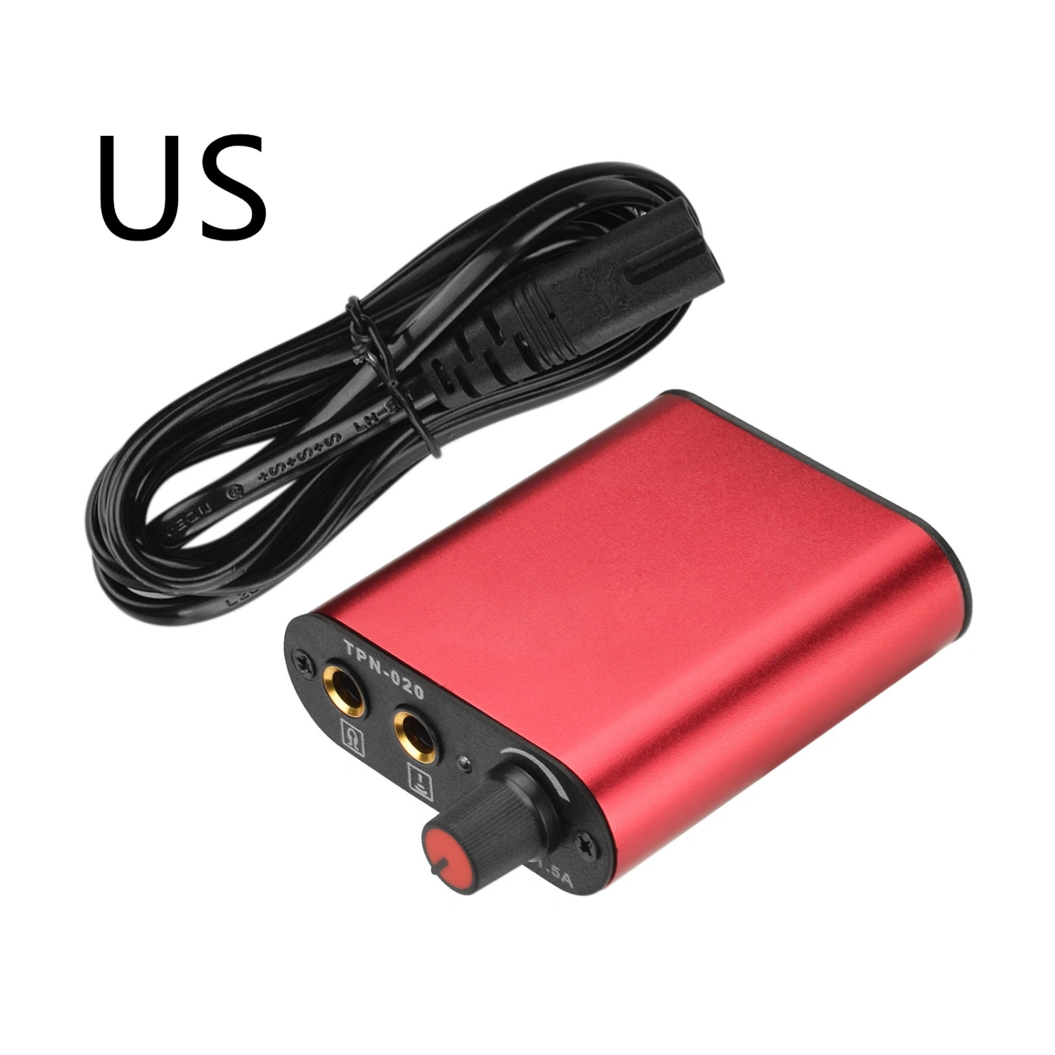 Tattoo Power Supply Adjustable Rotary Knob Tattoo Power Portable Power Supply Tattoo Power (US Plug)