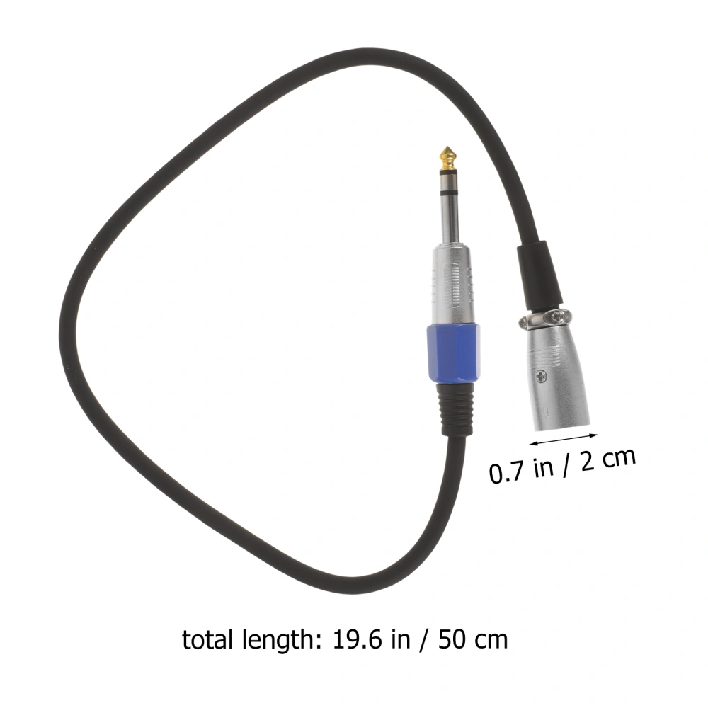 XLR To 1/4 Adapter 6.35mm To XLR Adapter 0.5m 6.35mm Male To XLR Male Cable