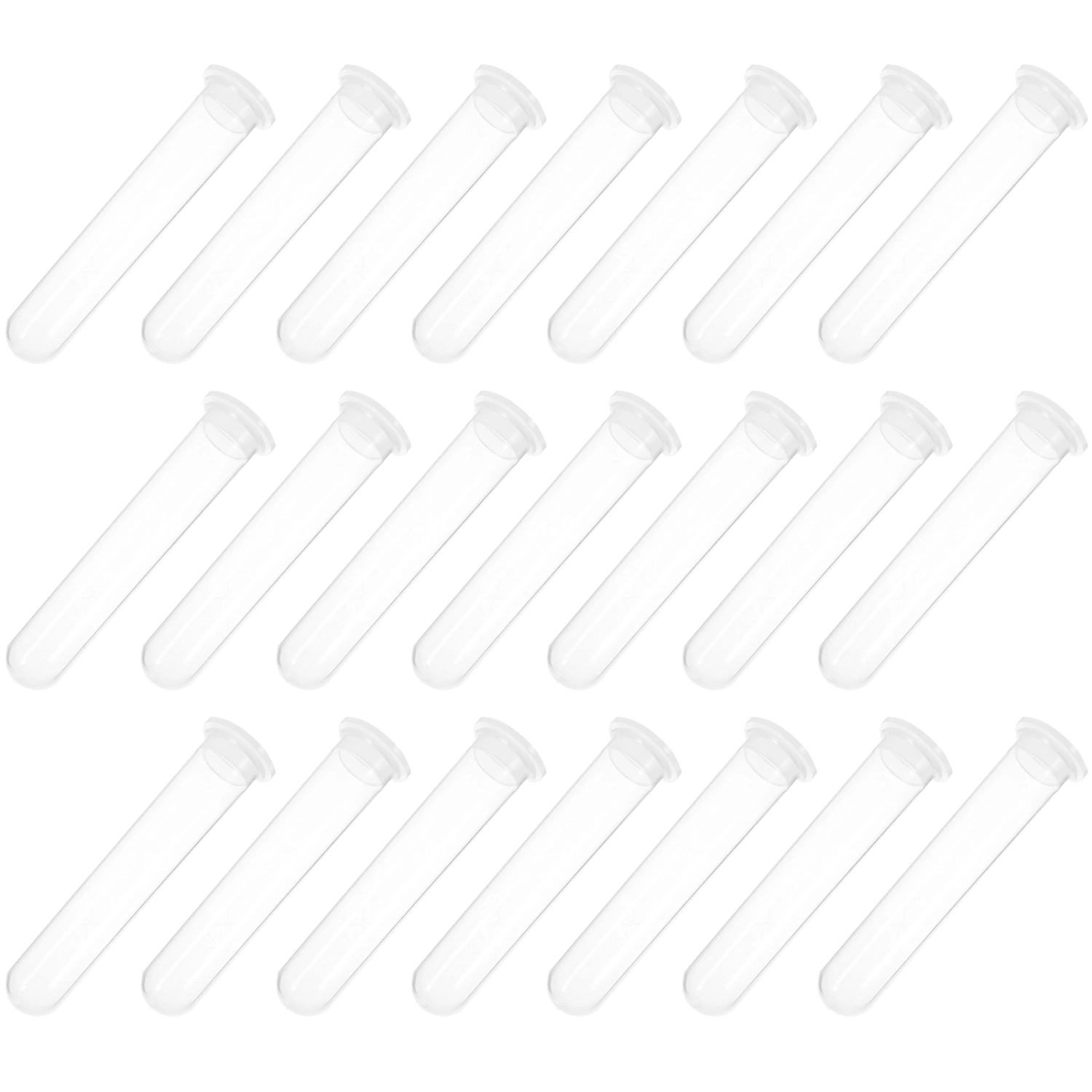 100 pcs Plastic Round Bottom Centrifuge Tubes Laboratory Centrifuge Tubes for Sample