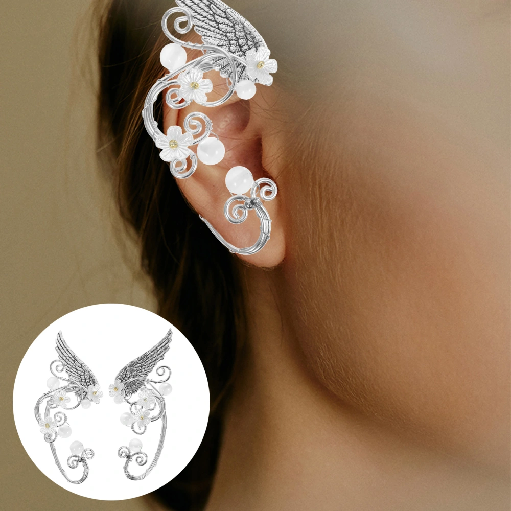 1 Pair Ear Cuffs for Women Elf Fairy Earrings Cuff Full Ear Wrap Decors No Piercing Earrings