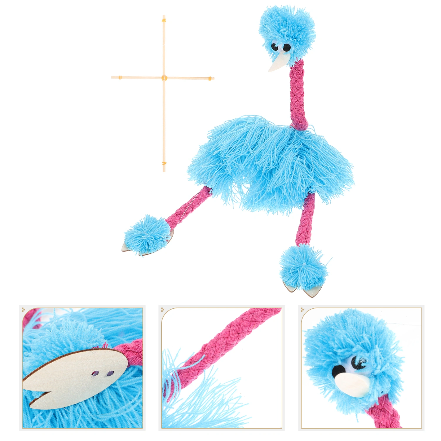 Ostriches Marionette Puppet Animal Marionette Puppet Toy Interactive Plush Toy for Kids