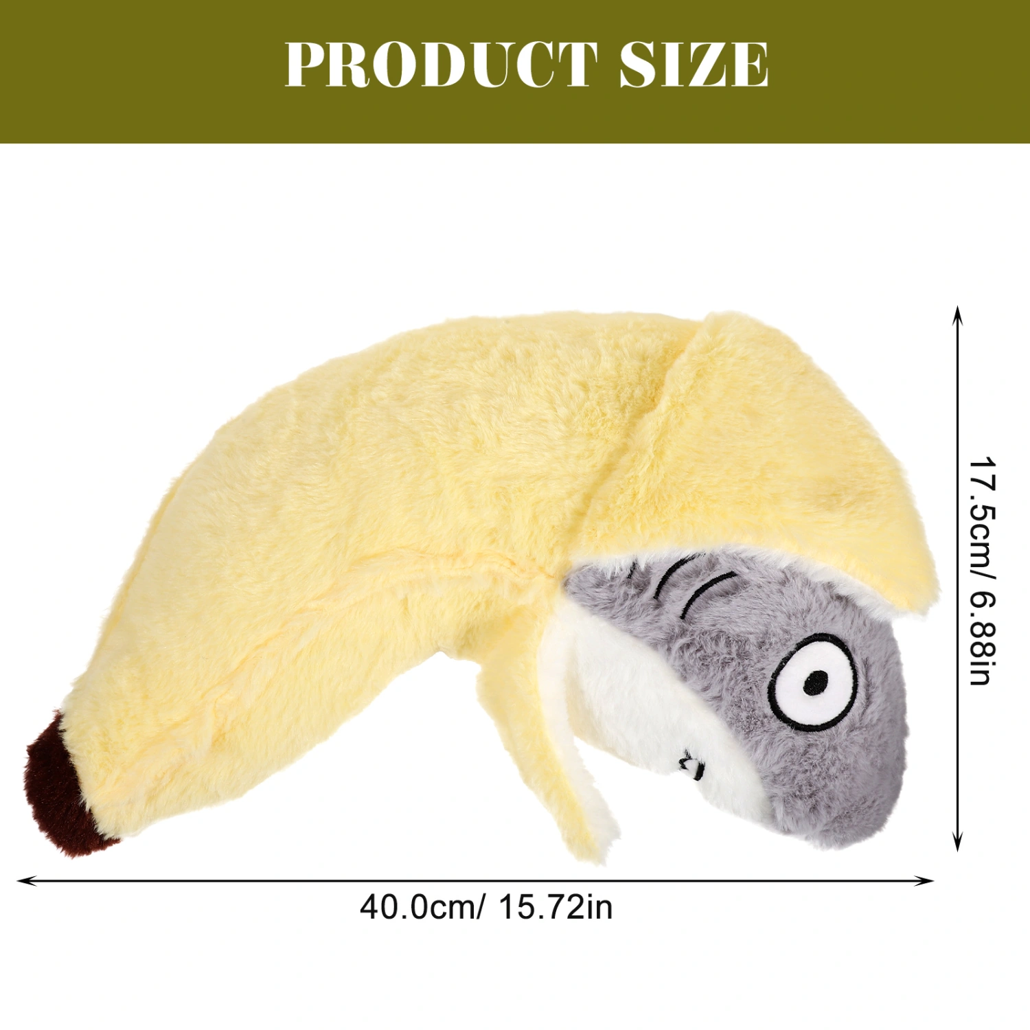 Creative Shark Banana Throw Pillow Stuffed Cartoon Cushion for Sofa Couch Adorable Plush Shark Doll
