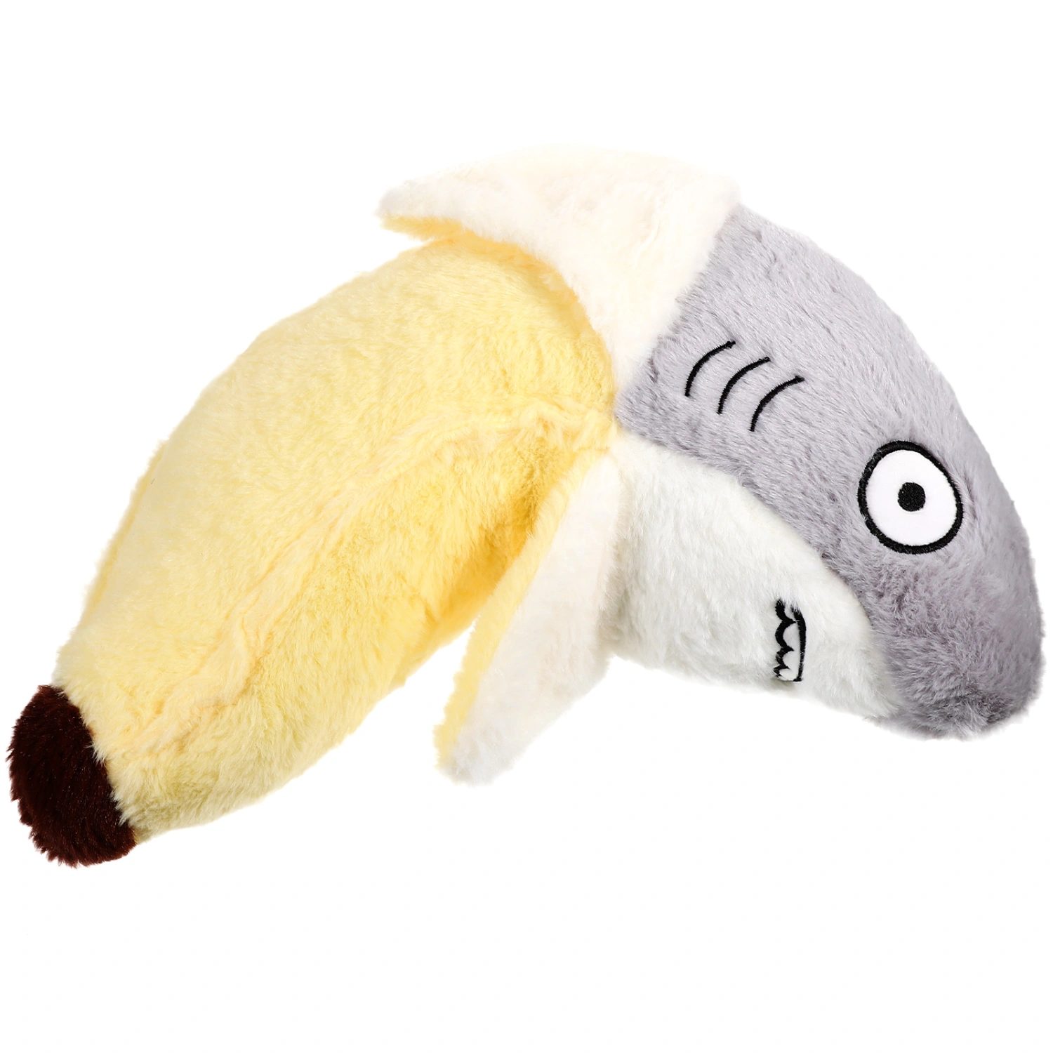 Creative Shark Banana Throw Pillow Stuffed Cartoon Cushion for Sofa Couch Adorable Plush Shark Doll