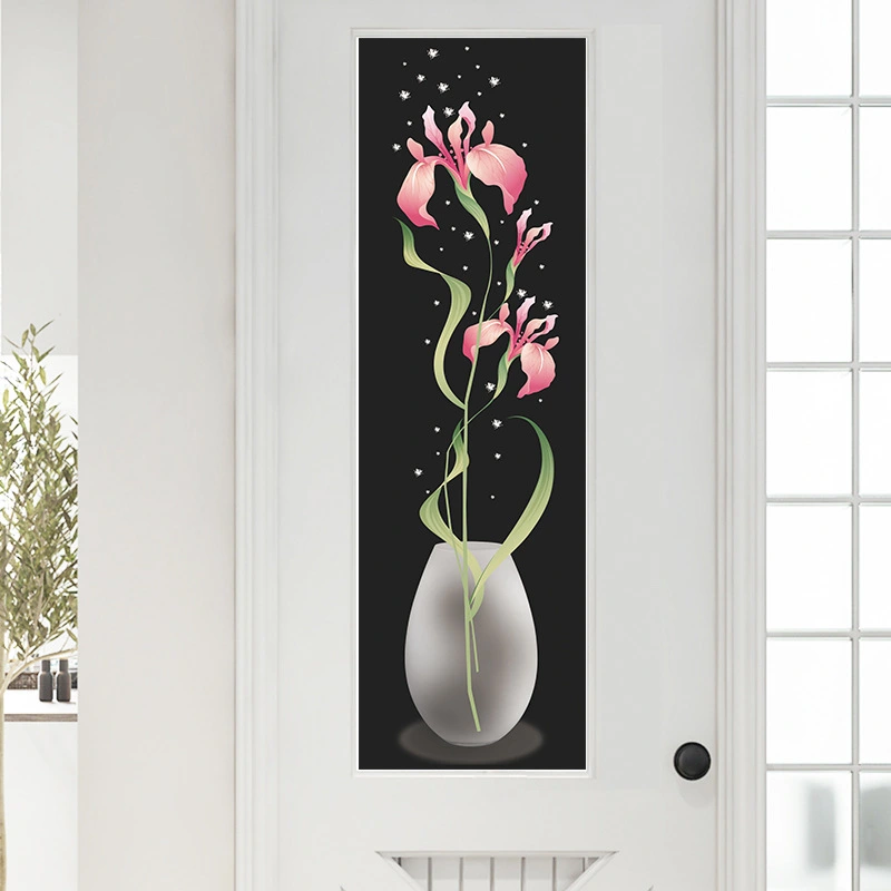 1Set Flower Vase Wall Decal DIY Vase Wall Decals Wall Stickers for Bedroom Living Room