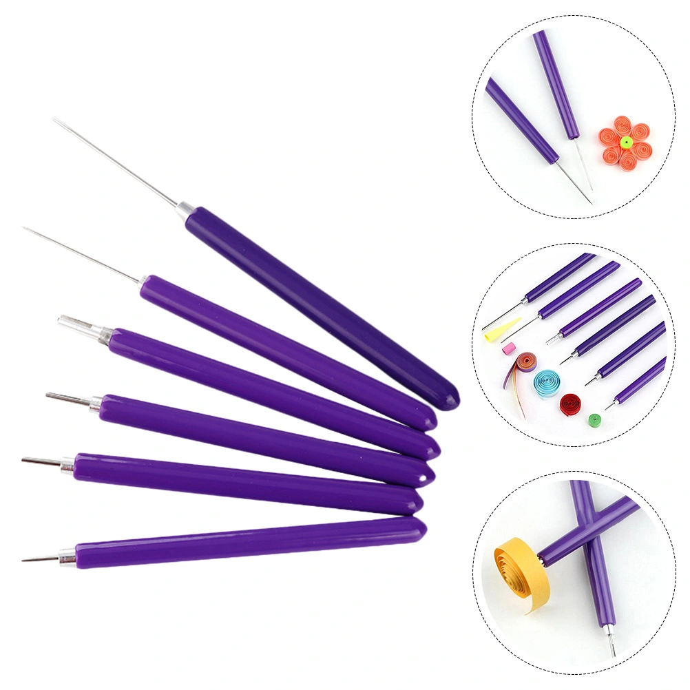 1 Set of Slotted Paper Roller Quilling Tools DIY Paper Quilling Kit Craft Curling Tool for Art Paper Cards Making