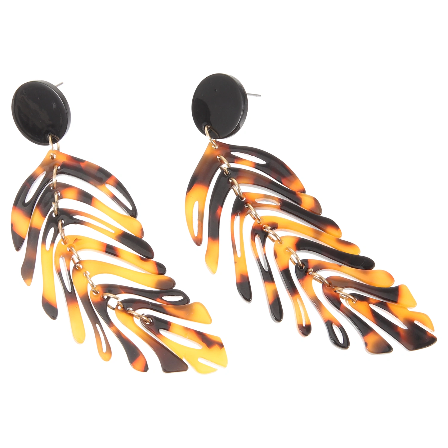 1 Pair Monstera Earrings Leaf Earrings Fashion Acrylic Earrings Statement Earrings