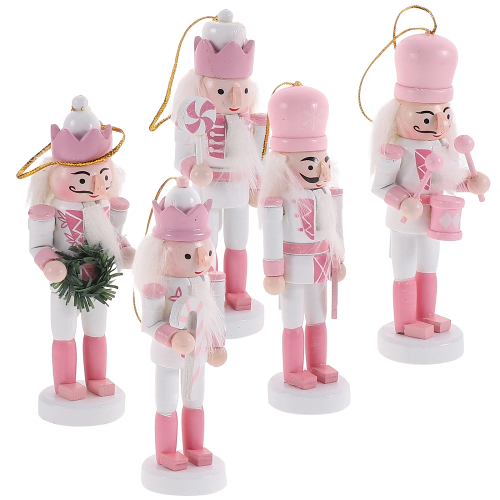 5pcs Christmas Nutcracker Hanging Ornament Christmas Decor Christmas Nutcracker Pendant