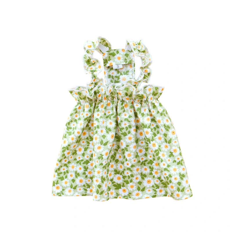 Pet Cat Dog Skirt Floral Printing Skirt Dog Dresses Cat Skirt Pet Clothes
