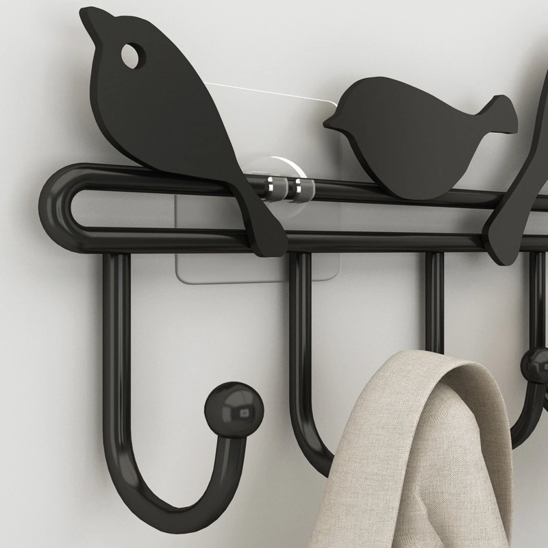 Metal Bird Coat Rack Wall Mounted Coat Hanger Heavy Duty Hanger for Clothes Hat Jacket Clothing