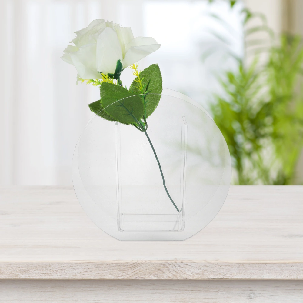 Acrylic Flower Vase Aesthetic Room Vase Decor Decorative Vase for Bedroom Living Room Table